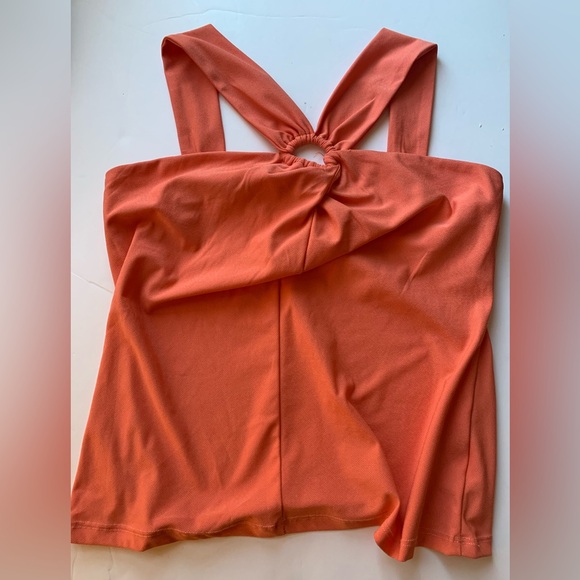 Bundle! AUW Terracotta Halter Top size M & Khaki Denim Mini Skirt - Jr.9 ☀️ - Picture 5 of 6